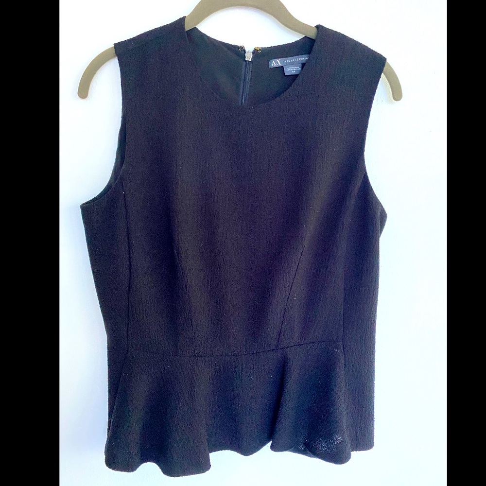 Basic black formal ARMANI top